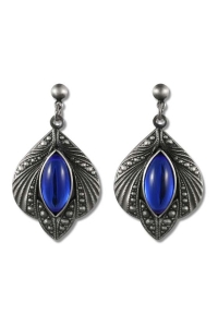 Mystic Jewel Gothic Earrings - Blue