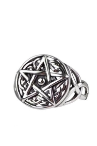 Celtic Pentagram Ring - Silber 925er
