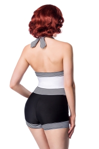 Betty Vintage Swimsuit Black-White