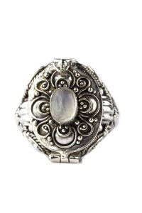 Mittelalterlicher Gift-Ring Secret Treasure - Silber...