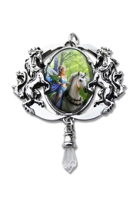 Realm Of Enchantment Pendant with Satin Necklace
