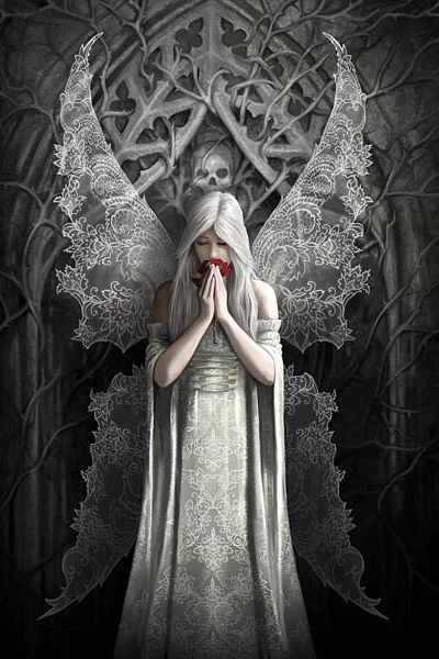 Gothic by Anne Stokes Klappkarte Engel Angels Mystic Grußkarte mit Kuvert 