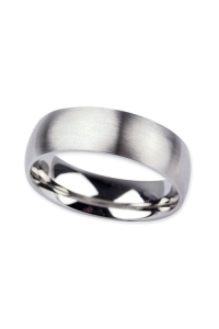 Mat Steel Ring - silver brushed - 7mm