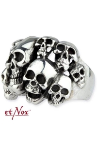 Skull Pile Ring - Edelstahl