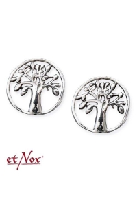 Round Earstuds "Tree of Life" - Silver 925