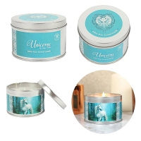Anne Stokes Scented Candle - Forest Unicorn - White Rose Fragrance