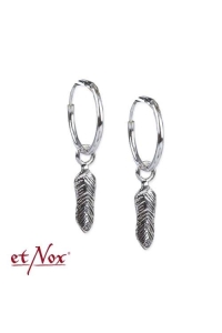Hoops "Feather" - Silver 925
