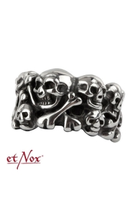 etNox Ring Skulls aus Edelstahl