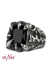etNox Steel Ring Crystal Claw
