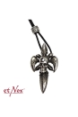 etNox Leather Necklace with Skull Pendant