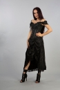Burleska Corset Dress Passion in schwarzem Brokat 36 (24")