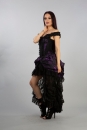 Corset Dress Versailles - Brokat Violett-Schwarz