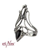 etNox Ring Black Nail aus Silber 925er mit Onyx