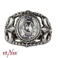 etNox Ring Royal Crystal aus Edelstahl mit klarem Zirkonia 59