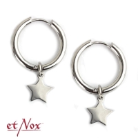 Hoop earrings Stars stainless steel