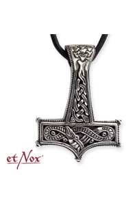 etNox Celtic Thors Hammer Anhï¿½nger aus Silber 925er