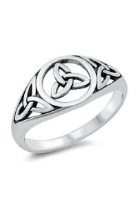 etNox Ring Keltischer Knoten aus Edelstahl