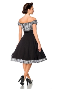 Dorothy Polka Dot Dress - Black Check