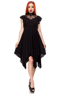 Romantisches Gothic-Kleid mit Spitzeneinsatz